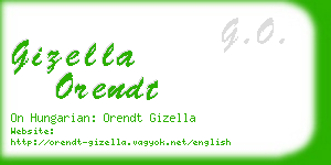 gizella orendt business card